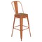 Flash Furniture 30" Orange Metal Counter Stool-Teak Poly Seat CH-31320-30GB-OR-PL2T-GG - alternate 4